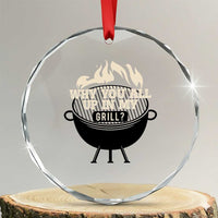 Funny Grilling Crystal Glass Ornament Why You All Up In My Grill BBQ Barbecue Smoking TS11