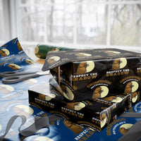 Funny Groundhog Day Wrapping Paper Roll Groundhog Meteorology Respect The Shadow - Wonder Print Shop