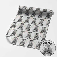 Funny Groundhog Eating Pizza Wrapping Paper Roll Snacks Make Me Nicer