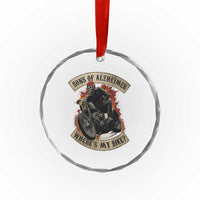 Funny Grumpy Old Biker Crystal Glass Ornament Sons Of Alzheimer Where Is My Bike TS11