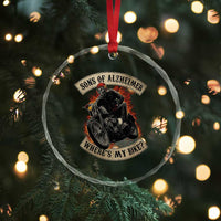 Funny Grumpy Old Biker Crystal Glass Ornament Sons Of Alzheimer Where Is My Bike TS11