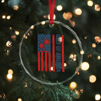 Funny Gulf Of US America Est 2025 Crystal Glass Ornament USA American Flag TS02
