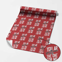 Funny Gun Lover Valentine Pun Wrapping Paper Roll You AR the One for Me Tactical Romance