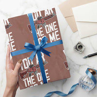 Funny Gun Lover Valentine Pun Wrapping Paper Roll You AR the One for Me Tactical Romance