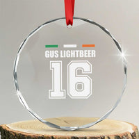 Funny Gus Lightbeer 16 Crystal Glass Ornament Ireland Irish Name St. Patricks Day Drinking Pub TS02