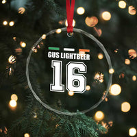 Funny Gus Lightbeer 16 Crystal Glass Ornament Ireland Irish Name St. Patricks Day Drinking Pub - Wonder Print Shop