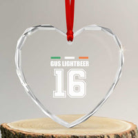 Funny Gus Lightbeer 16 Heart Crystal Glass Ornament Ireland Irish Name St. Patricks Day Drinking Pub - Wonder Print Shop