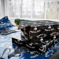 Funny Gym Wrapping Paper Roll Kinda Fit Sorta Fat Panda Weightlifting Workout