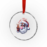 Funny Haitian Xmas Crystal Glass Ornament Jwaye Nwel Creole Cute Black Santa TS09