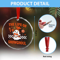 Funny Halloween Costume Showgirl Crystal Glass Ornament The Life of A Showghoul Cute Ghost TS10