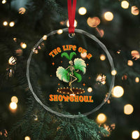 Funny Halloween Costume Showgirl Crystal Glass Ornament The Life of A Showghoul Slay Skeleton Girl TS10