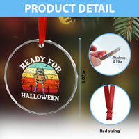 Funny Halloween Frog Crystal Glass Ornament Retro Spooky Season Funny Frogs Costume TS10