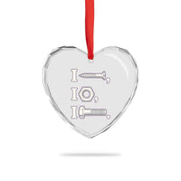 Funny Handyman Mechanic Adult Humor Heart Crystal Glass Ornament I Screw I Nut I Bolt Rebus Hardware Innuendo Offensive Joke