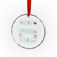 Funny Hanukkah Cats Crystal Glass Ornament Meowzel Tov Chanukah Menorah David Stars TS11