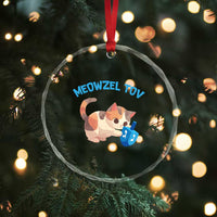 Funny Hanukkah Cats Crystal Glass Ornament Meowzel Tov Dreidels Chanukah Jewish Festival TS11