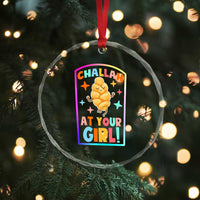 Funny Hanukkah Challah At Ya Girl Crystal Glass Ornament Jewish Chanukah Bread Gift TS12