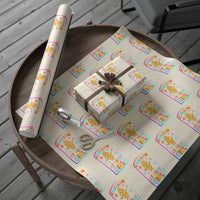 Funny Hanukkah Challah At Ya Girl Wrapping Paper Roll Jewish Chanukah Bread Gift - Wonder Print Shop