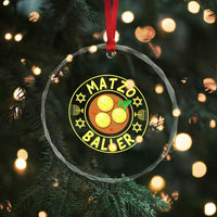 Funny Hanukkah Food Lover Gift Crystal Glass Ornament Matzo Baller TS12
