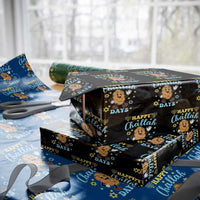 Funny Hanukkah Food Lover Gift Wrapping Paper Roll Happy Challah Days - Wonder Print Shop