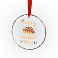 Funny Hanukkah Happy Challah Days Crystal Glass Ornament Jewish Gift - Wonder Print Shop