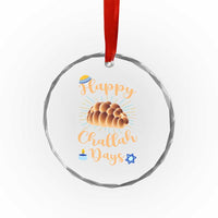 Funny Hanukkah Happy Challah Days Crystal Glass Ornament Jewish Gift TS12