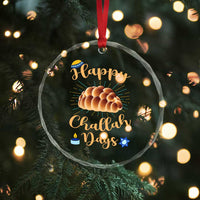 Funny Hanukkah Happy Challah Days Crystal Glass Ornament Jewish Gift TS12