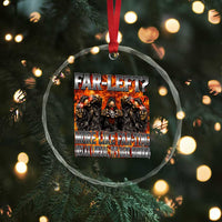 Funny Hard Skeleton Meme Bootleg Crystal Glass Ornament Far Left? More Like Farting - Wonder Print Shop