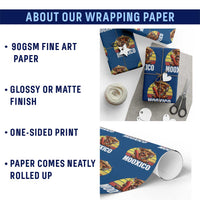 Funny Highland Cow MooXico Wrapping Paper Roll Cinco De Mayo Fiesta Party