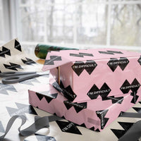 Funny I Am Difficult Double Black Diamond Ski Snowboard Wrapping Paper Roll - Wonder Print Shop