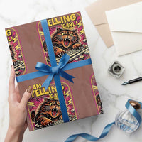 Funny I Am Yelling Carl Wrapping Paper Roll Screaming Donut Cat Meme