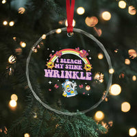 Funny I Bleach My Stink Wrinkle Crystal Glass Ornament Gag Adult Humor Rainbow Bleach Bottle - Wonder Print Shop
