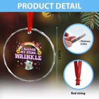 Funny I Bleach My Stink Wrinkle Crystal Glass Ornament Gag Adult Humor Rainbow Bleach Bottle TS11