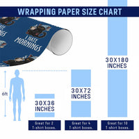 Funny I Hate Mornings Wrapping Paper Roll Cute Lazy Cat Drink Coffee - Wonder Print Shop