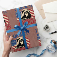 Funny I Knew It Im Surrounded by Axxholes Sci-fi Meme Wrapping Paper Roll Patriotic Space Parody USA Flag Sarcastic 1980s Movie Quote