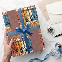Funny I May Be Old But I Got To See All The Cool Bands Wrapping Paper Roll Guitar - Wonder Print Shop