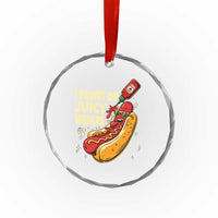 Funny I Squirt On Juicy Wieners Crystal Glass Ornament Inappropriate Dirty Adult Humor Hot Dog Joke - Wonder Print Shop