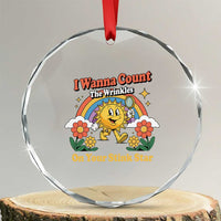 Funny I Wanna Count The Wrinkles On Your Stink Star Crystal Glass Ornament Adult Humor - Wonder Print Shop