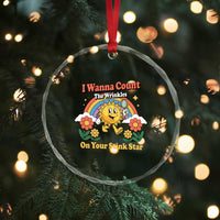 Funny I Wanna Count The Wrinkles On Your Stink Star Crystal Glass Ornament Adult Humor - Wonder Print Shop
