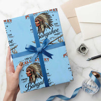 Funny I'm Chief Pokalotatwat from The Tribe Wrapping Paper Roll Indigenous Native American Vintage Headdress