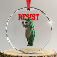 Funny Inflatable Portland Frog Resist Crystal Glass Ornament Freedom Protest - Wonder Print Shop