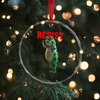 Funny Inflatable Portland Frog Resist Crystal Glass Ornament Freedom Protest TS02
