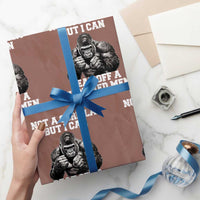 Funny Internet Meme Wrapping Paper Roll Not A Gorilla But I Can Beat Off 100 Men - Wonder Print Shop