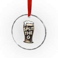Funny Irish Beer Slit The G Crystal Glass Ornament Stout Beer Drinking Lover