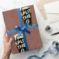 Funny Irish Beer Slit The G Wrapping Paper Roll Stout Beer Drinking Lover