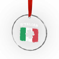 Funny Irish Italian St. Patrick's Day O'Talian Crystal Glass Ornament - Wonder Print Shop