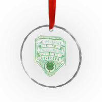 Funny Irish Pride Crystal Glass Ornament Some People Spend Their Whole Lives Trying To Be Awesome Others Are Born Irish - Wonder Print Shop
