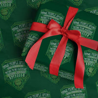 Funny Irish Pride Wrapping Paper Roll Some People Spend Their Whole Lives Trying To Be Awesome Others Are Born Irish - Wonder Print Shop