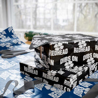 Funny Irish St Patricks Day Shamrock Dibs On The Redhead Wrapping Paper Roll