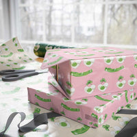 Funny Irish St Patricks Day Shamrock Wrapping Paper Roll Green Eggs Smile Brunch Breakfast