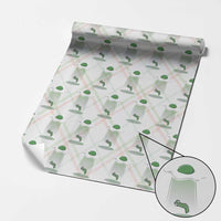Funny Irish St Patricks Day Wrapping Paper Roll UFO Egg Bacon Abduction Funny